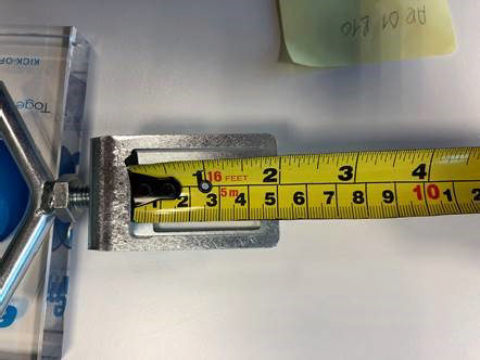 Bügel mit Flügelmutter für HLS 93