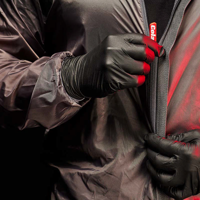 Einweg Nitril Handschuhe Schwarz 400 Stück