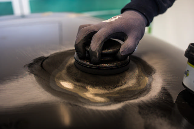 Guia de lijado en polvo - color negro 150 grs