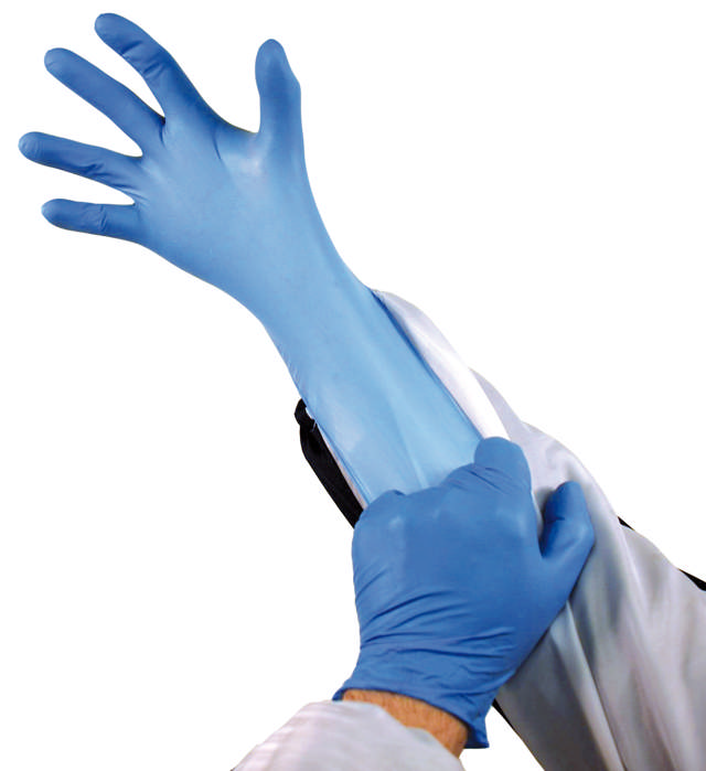 GCN 08 - Guantes desechables de nitrilo azul  M - 100 udes.