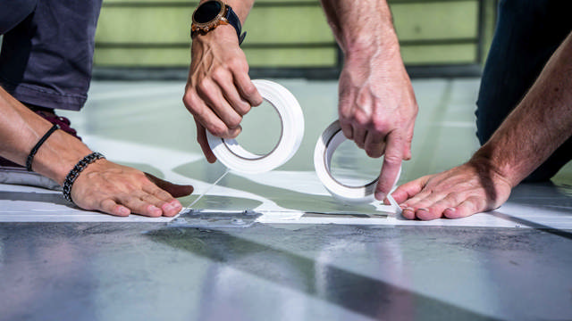 CPT 50 - Cinta de protección para cabina - color blanco 50 mm x 50 m