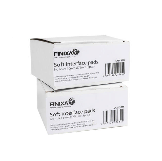 SAM 39M - Interface velcro SOFT Ø75mm - 10 mm  sin agujeros - 3 udes.
