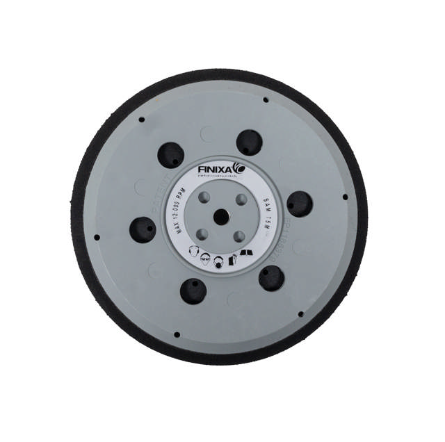 SAM 75M - Plato velcro lijadora Ø150 mm MEDIUM-75 agujeros SharpWhite
