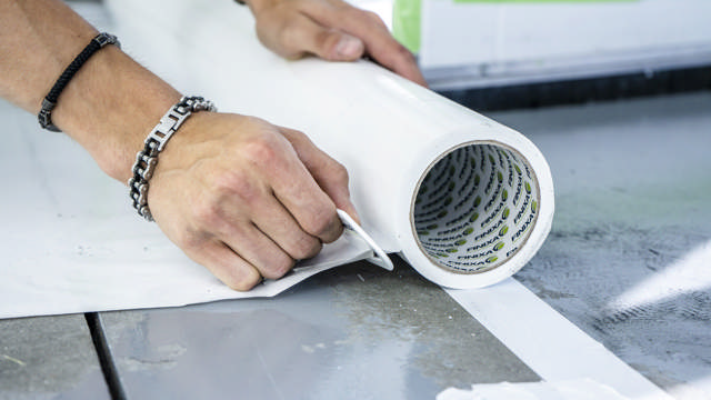 CPT 50 - Cinta de protección para cabina - color blanco 50 mm x 50 m