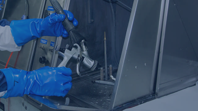 Limpiador automático de pistolas con sistema de enjuague totalmente automático