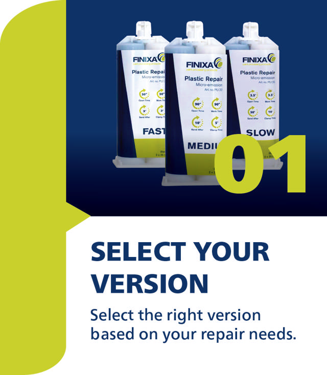 PLI 20 - Kit de reparación de plásticos - Micro emisión