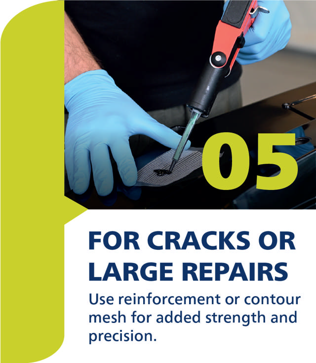 PLI 20 - Kit de reparación de plásticos - Micro emisión