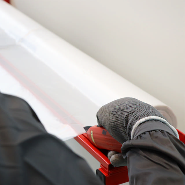 Abdeckfolienspender - Wandmontage