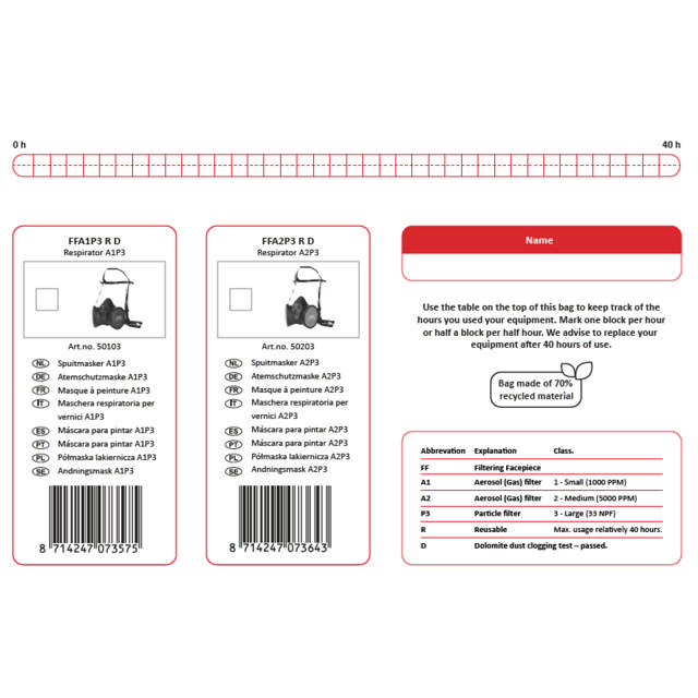 Atemschutzmaske A2P3