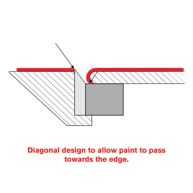 Diagonales Schaumklebeband