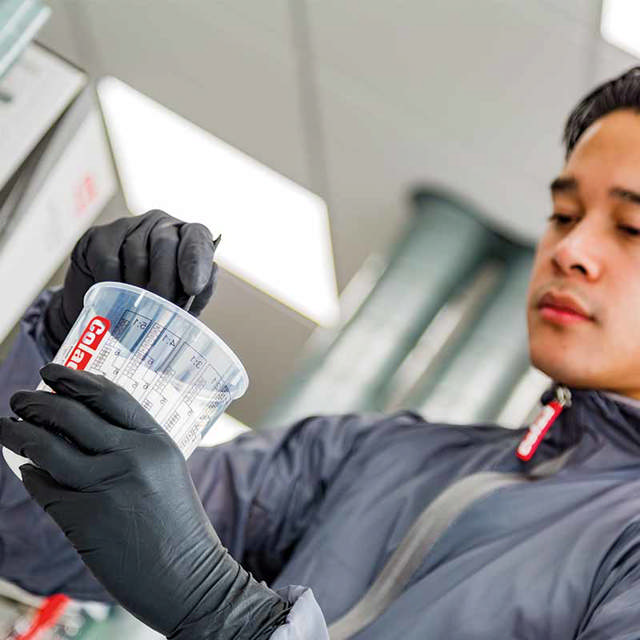 Mischbecher für Lackvorbereitung