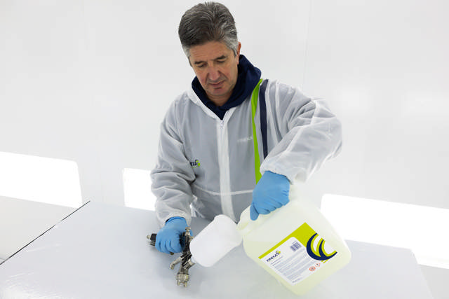 CBP 25 - Protección cabina de pintura lavable Pro 25 L