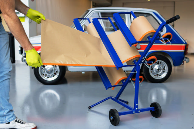 EQU 57 - Portarollos papel enmascarar -3 rollos (30,60 y 90 cm)