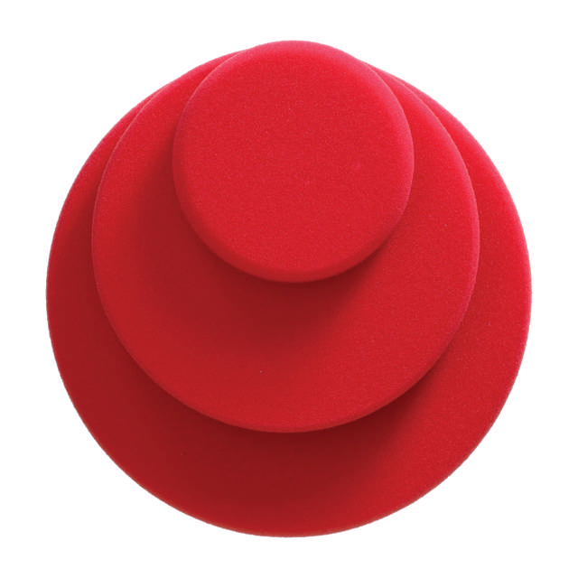 POP 318 - Esponja de pulido color rojo 180/30 mm - 2 udes.