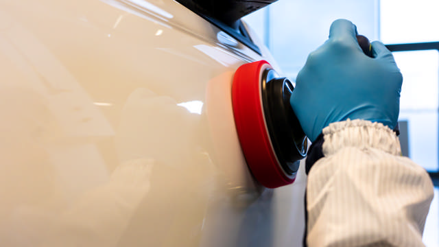 POP 318 - Esponja de pulido color rojo 180/30 mm - 2 udes.