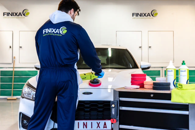 POP 318 - Esponja de pulido color rojo 180/30 mm - 2 udes.