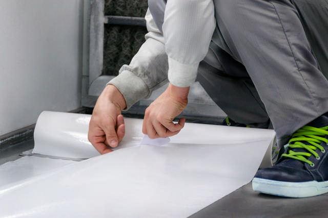 PRF 1200 - Film protector autoadhesivo - blanco -  120 cm x 25 m