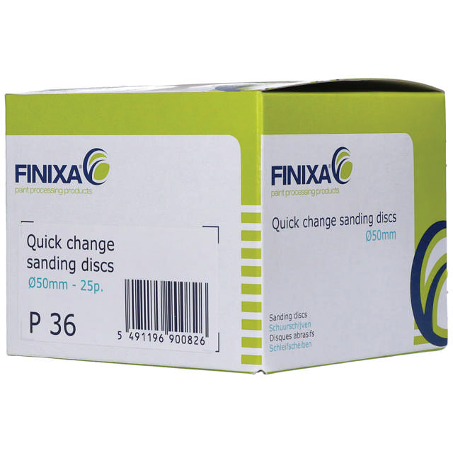 QCD 7550 - Discos de lijado de cambio rápido Ø 75mm  P50 -  25 udes.