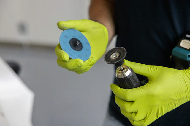 QCD 7550 - Discos de lijado de cambio rápido Ø 75mm  P50 -  25 udes.