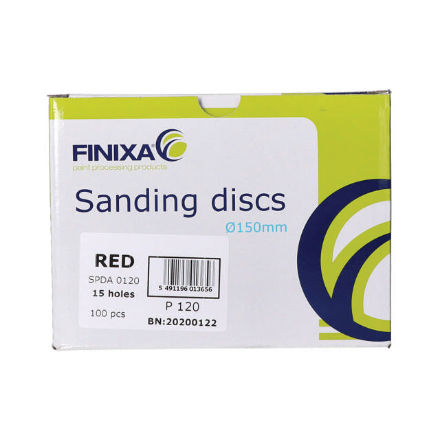 SPDA 0040 - Disco abrasivo rojo Ø150mm - 15 Agujeros  P40  50 udes.