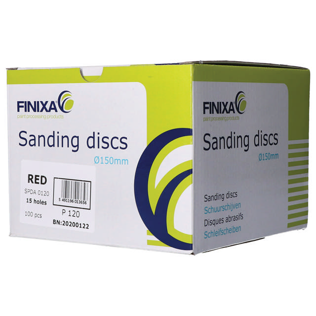 SPDA 0040 - Disco abrasivo rojo Ø150mm - 15 Agujeros  P40  50 udes.