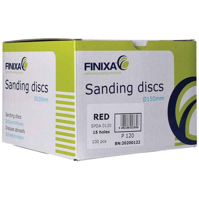 SPDA 0040 - Disco abrasivo rojo Ø150mm - 15 Agujeros  P40  50 udes.