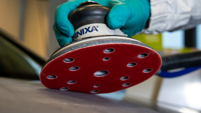 SPDA 0040 - Disco abrasivo rojo Ø150mm - 15 Agujeros  P40  50 udes.