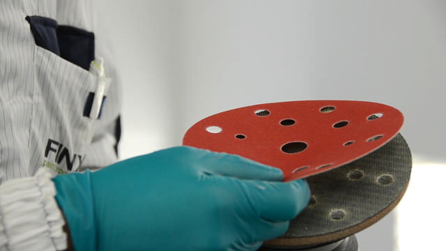 SPDA 0040 - Disco abrasivo rojo Ø150mm - 15 Agujeros  P40  50 udes.