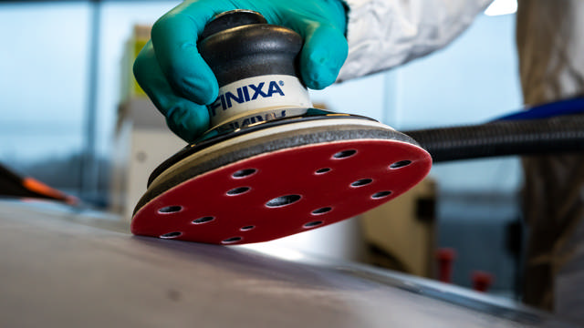 SPDA 0040 - Disco abrasivo rojo Ø150mm - 15 Agujeros  P40  50 udes.