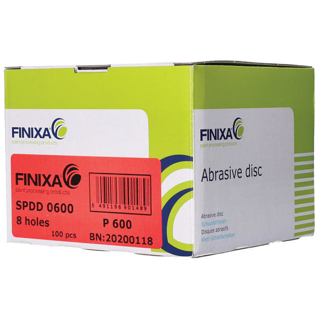 SPDD 0080 - Disco abrasivo rojo Ø125 mm - 8 Agujeros  P80 100 udes.