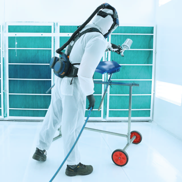 PU-beschichteter Nylon-Lackieranzug – Kat. III Typ 6