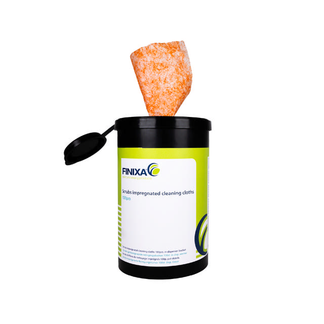 SCR 100 - Toallas de limpieza impregnadas - dispensador 100 udes.