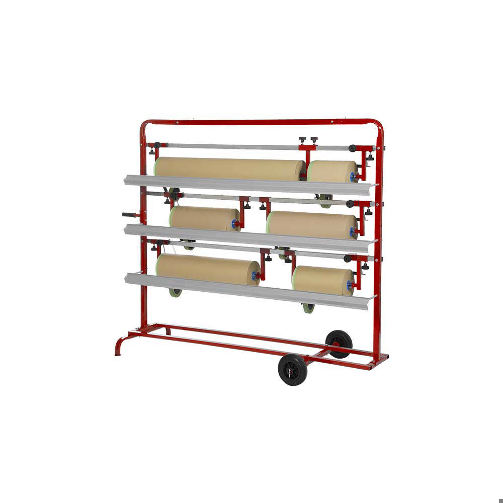 Abroller für 6 Rollen Abdeckpapier