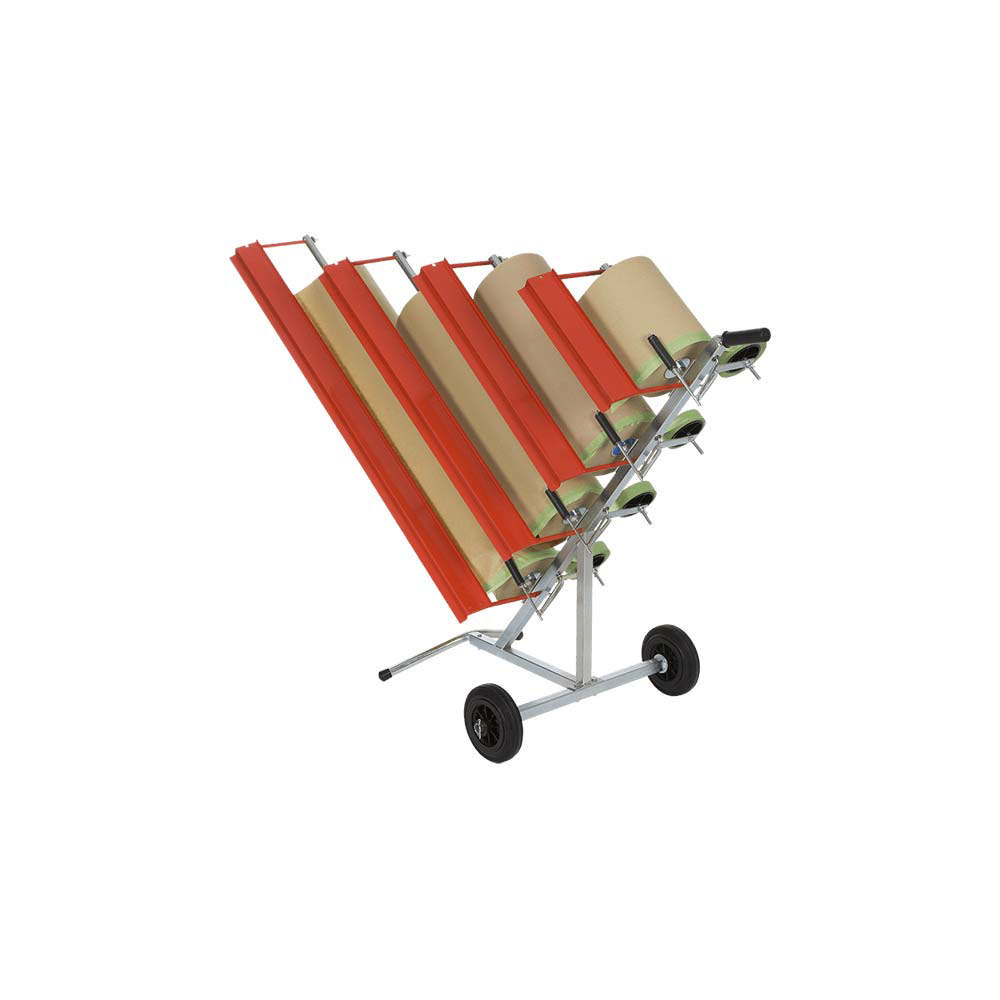 Abroller für 4 Rollen Abdeckpapier