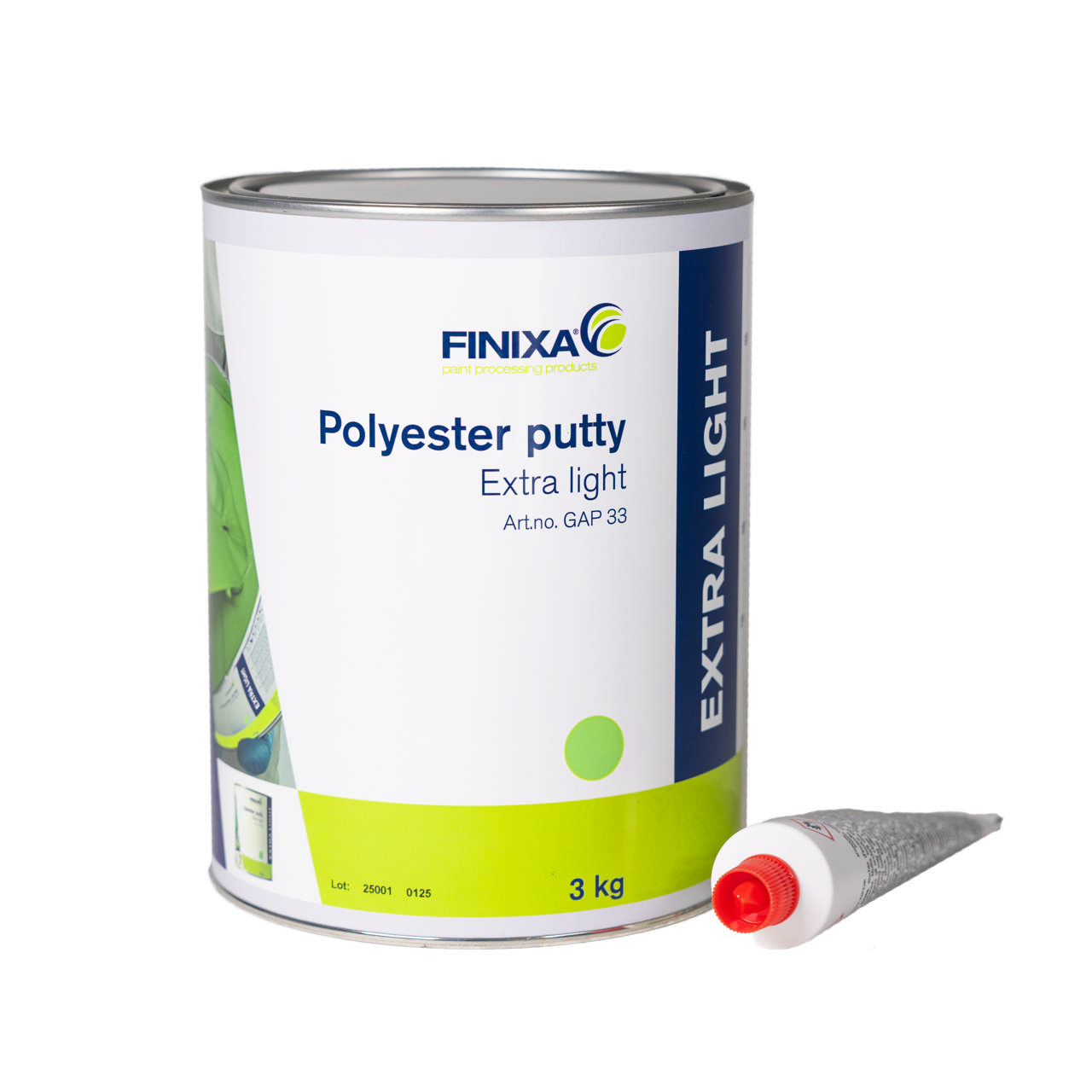 GAP 33 - Masilla de poliéster EXTRA LIGHT 3kg + catalizador
